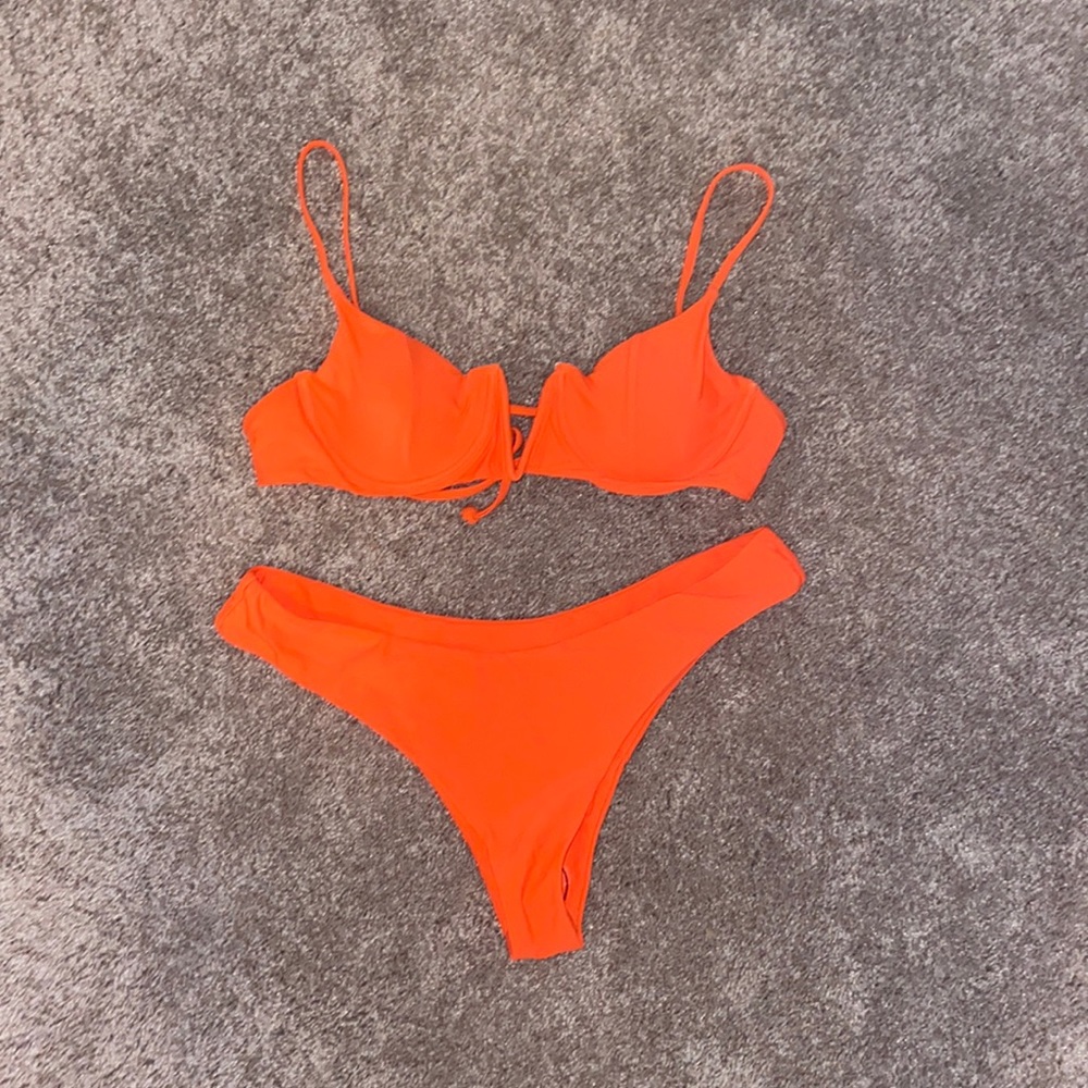 NEON ORANGE BIKINI